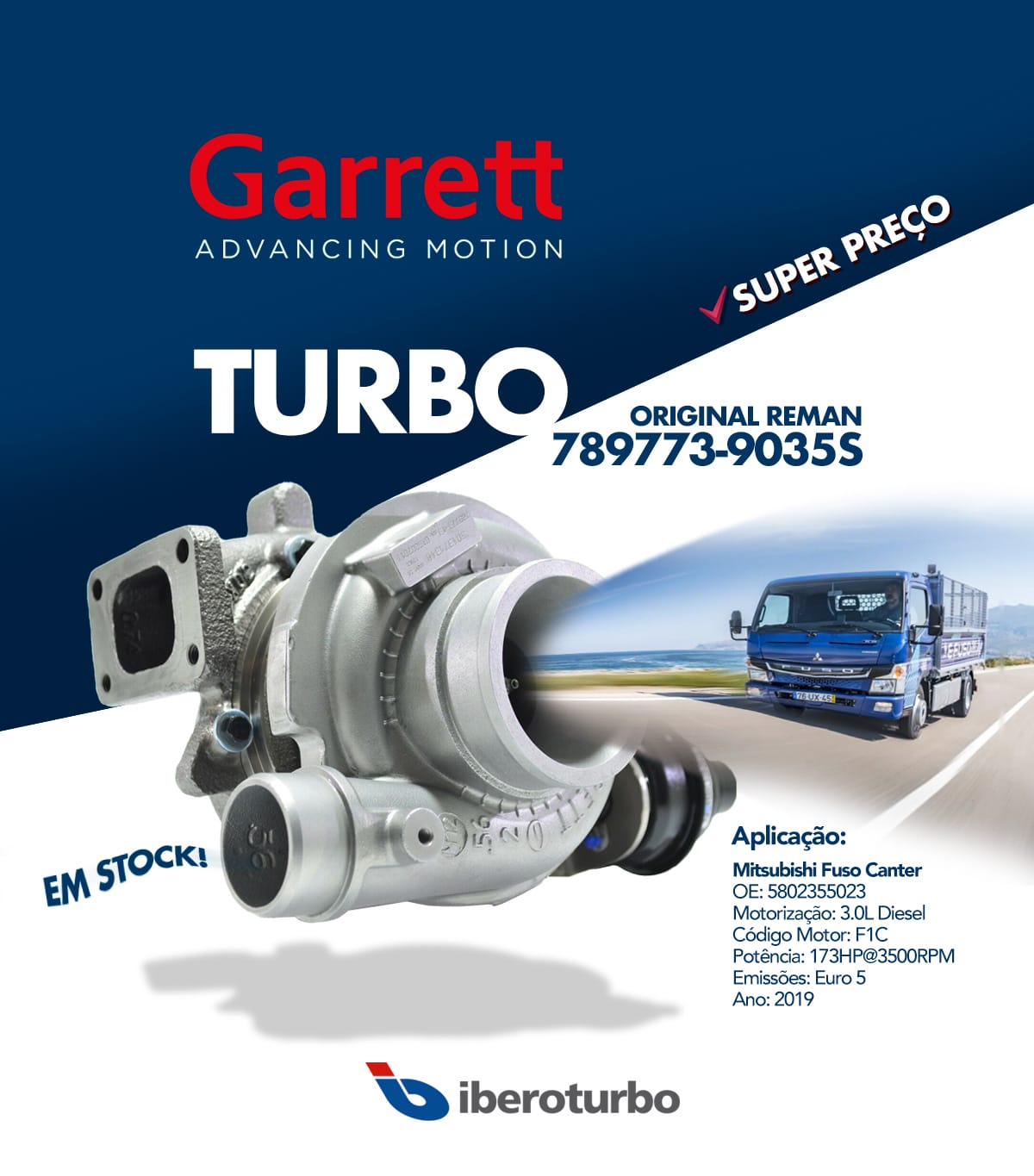 Iberoturbo Turbo Garrett Advancing Motion 789773-9035S